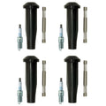 Set of 4 NGK Laser Platinum Spark Plugs & Coil Boots for Escape Mariner Tribute (L4)