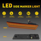 LED Amber Lens Front Bumper Side Marker Lights for Dodge Challenger (2008–2014)