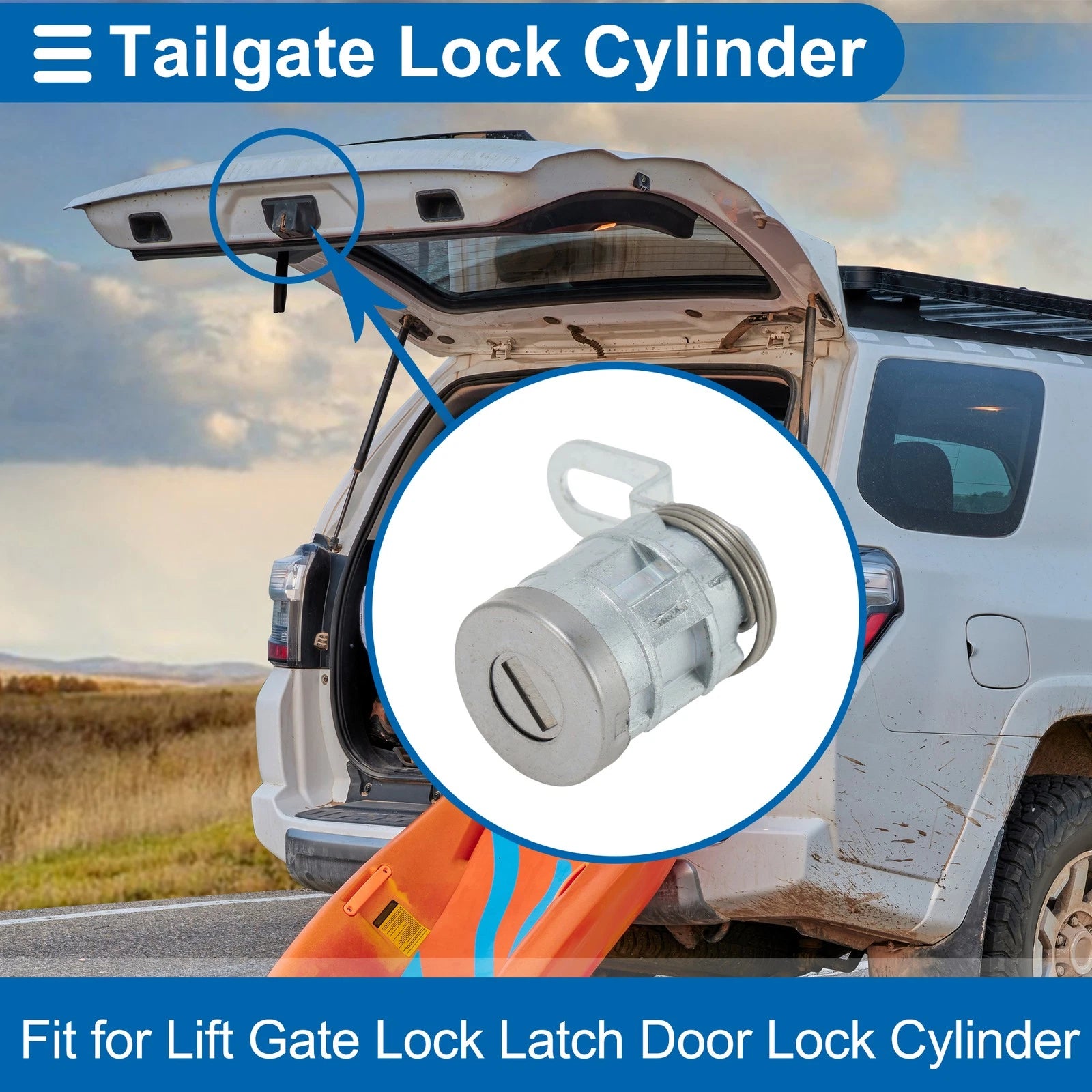 Trunk Lock Cylinder for Toyota Tundra (2014–2021) No. 690550C030 Set of 1
