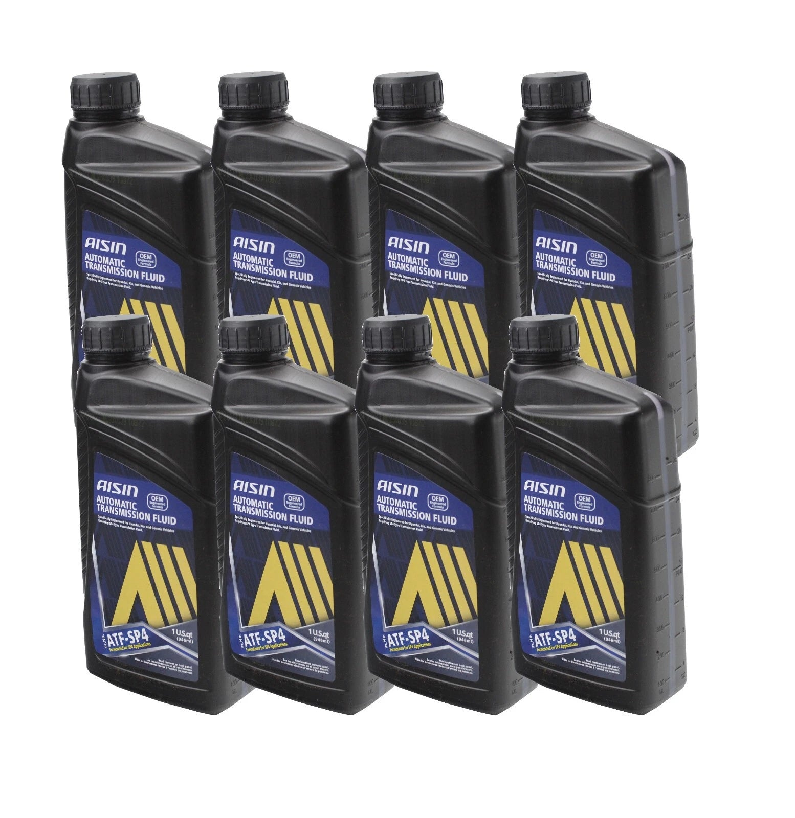 Set of 8 Aisin ATFSP4 Auto Trans Fluids for Hyundai Accent Elantra Kia Forte