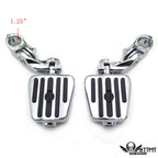 Furious Revenger Skull Chrome 2.5" Short Foot Pegs for Harley