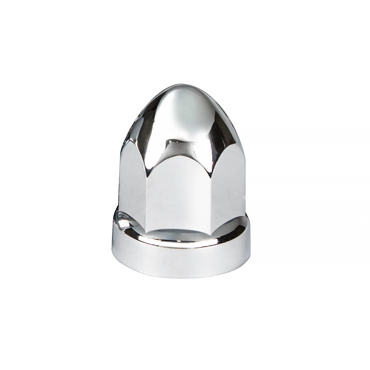 Chrome Bullet Lug Nut Covers Push-On 33mm for 80-Pack Set (2-3/4")