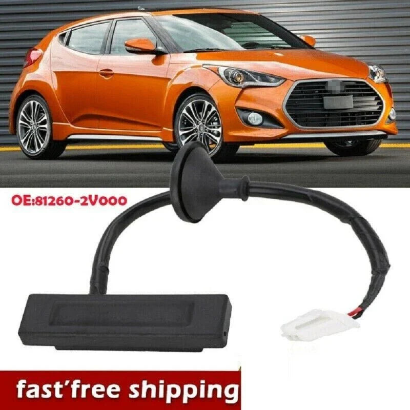 Tailgate Switch Release Door Handle Black for Hyundai Veloster Hatch (2012–2017)