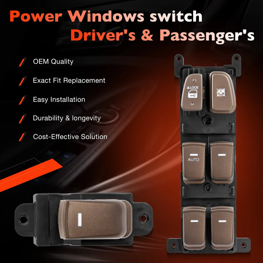 Master Power Window Control Switch Kit for Hyundai Sonata (2009-2010)