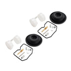 Set of 2 Carburetor Repair Kit Float Diaphragm for Kawasaki EN450 454 LTD (1985–1990)