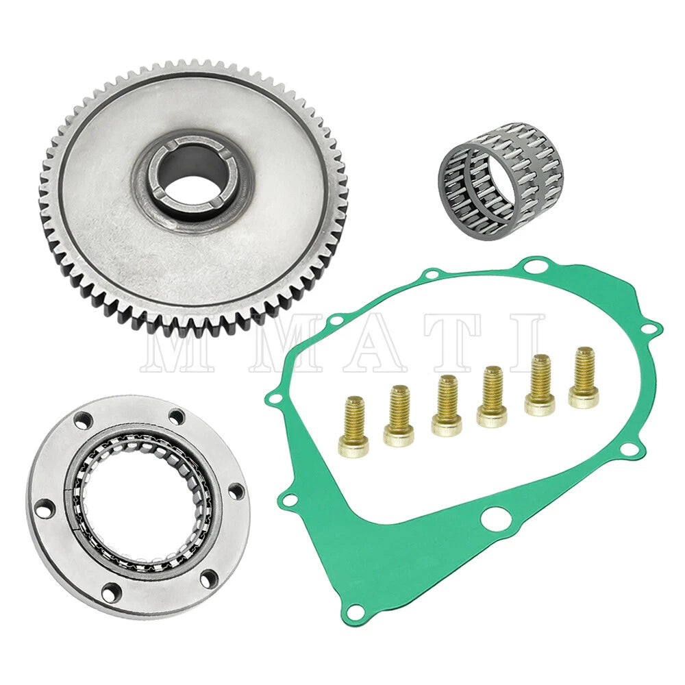 Starter Clutch One Way Bearing Gear Idler Kit for Yamaha Kodiak 400 (1993–1999)