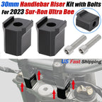 30MM Bar Risers for Surron Ultra Bee (2023) - Aluminum Handlebar Riser Kit