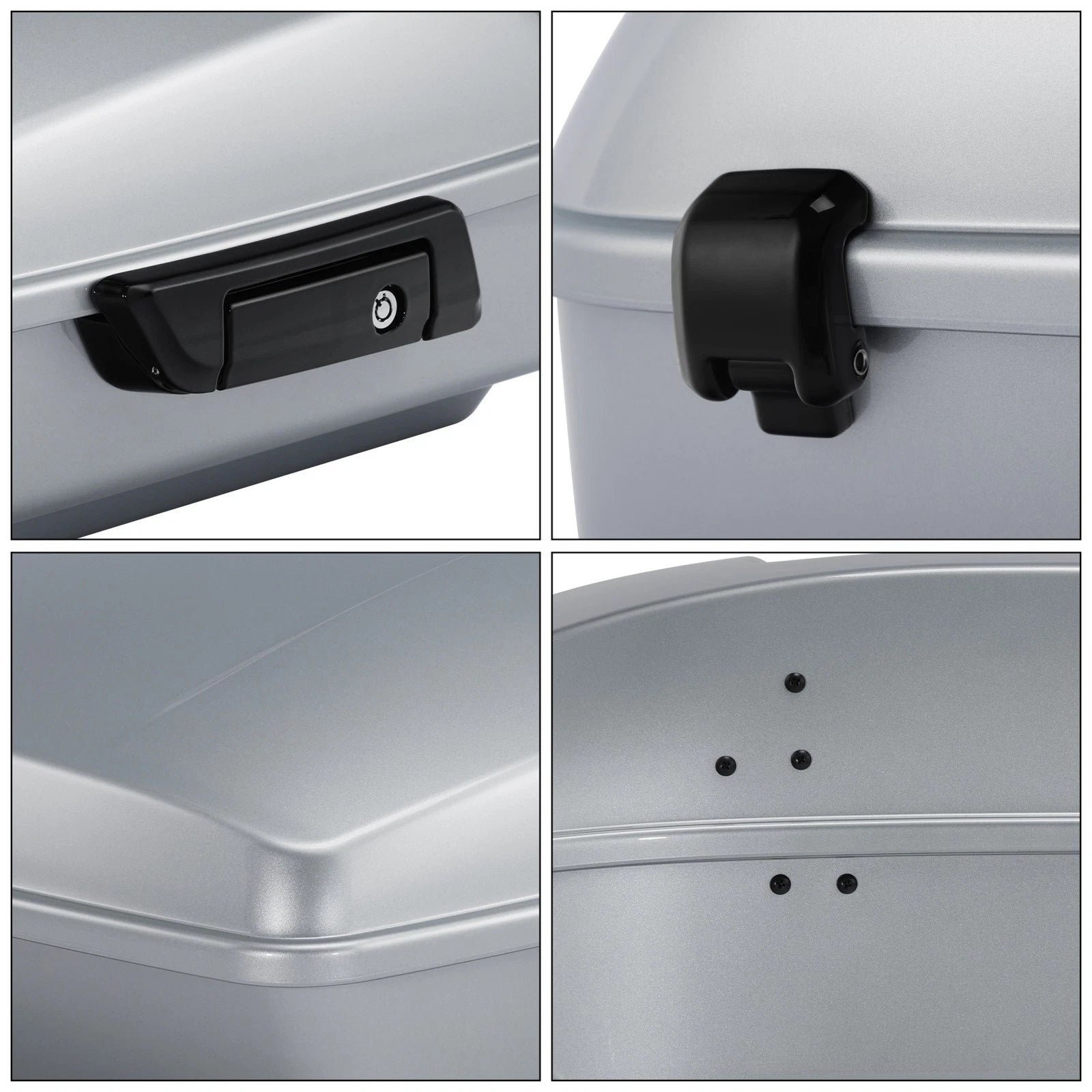 Chopped Trunk Luggage for Harley Road Glide (2014–2025) Atlas Silver Metallic