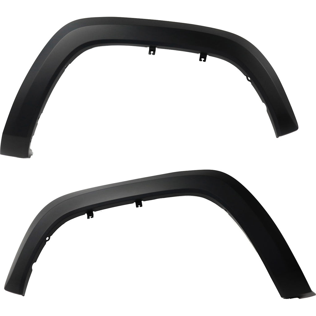 Set of 2 Fender Flares for Make Model  Black