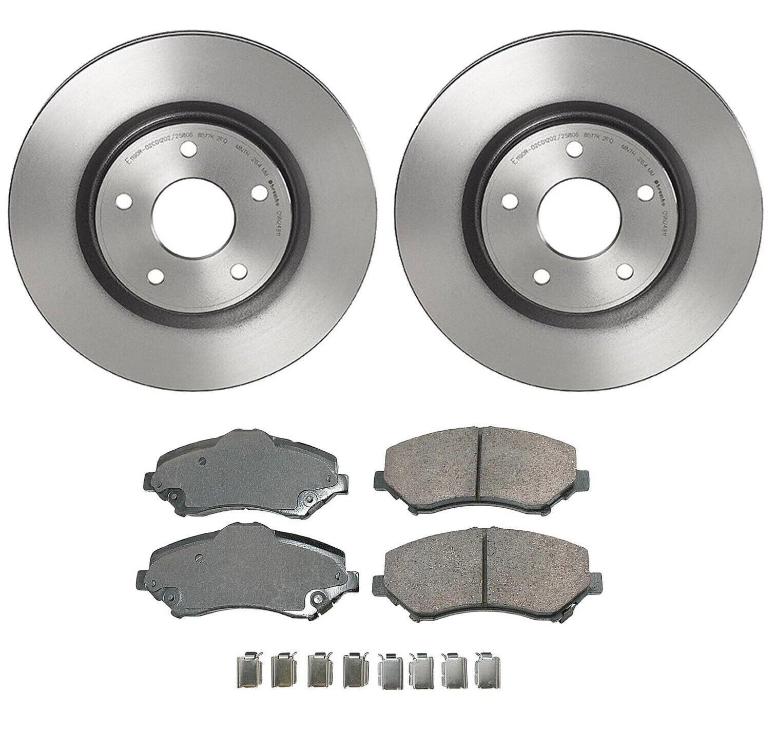 Front Brake Kit for Dodge Journey (Heavy Duty) (Akebono ProAct)