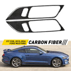 Carbon Fiber Inner Door Handle Bowl Panel Cover Trim for Ford Mustang (2015–2024)