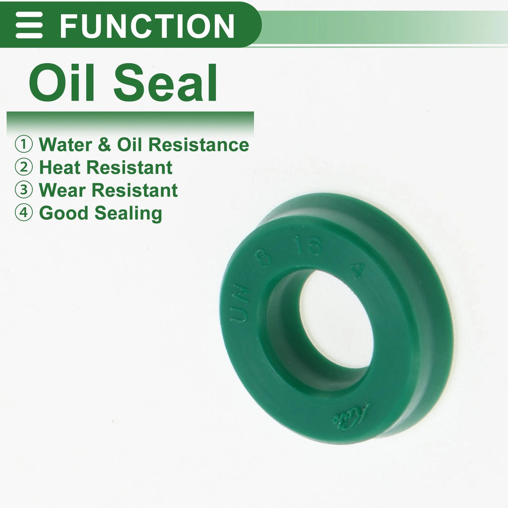 Set of 5 Oil Seal Ring 8x16x4mm for Rotary Shaft (High Pressure)