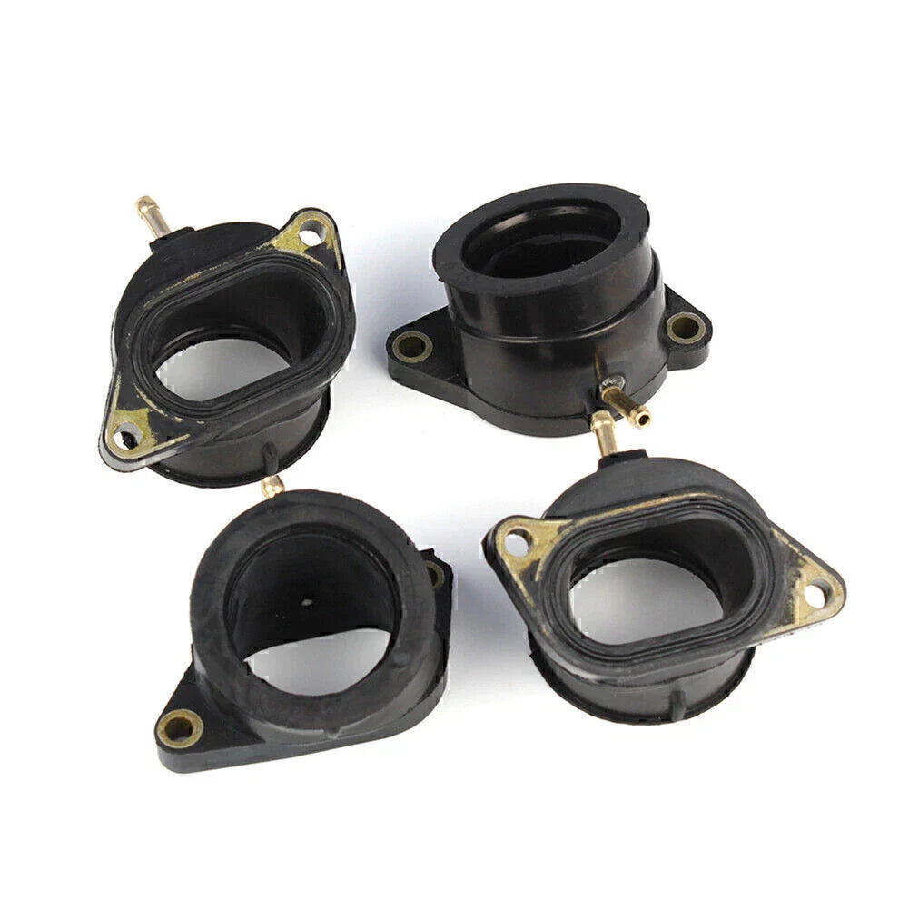 4PCS Carburetor Intake Manifold Boots for Yamaha FZS1000 FZ-1 (2001-2005)