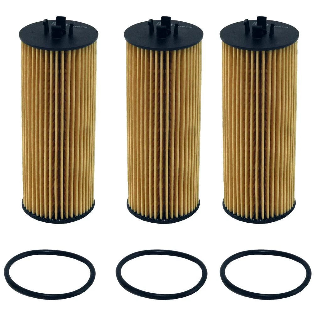 Set of 3 Engine Oil Filters for Chrysler Dodge Jeep Ram VW 3.6L StdAsp