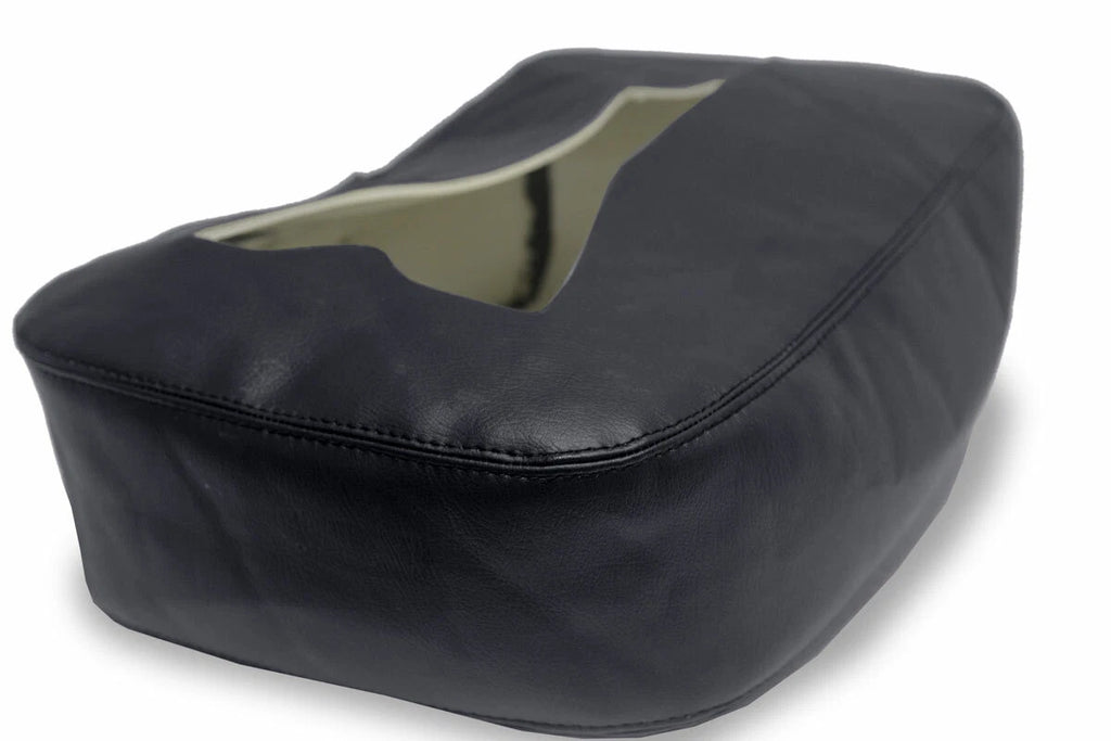 Console Lid Jump Seat Cover for Chevrolet Silverado (2007–2013) Black PVC Leather