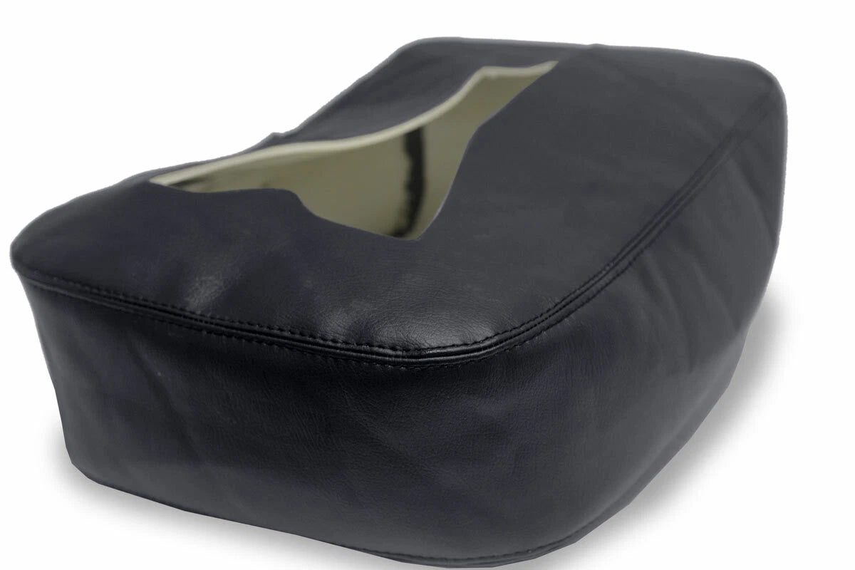 Console Lid Jump Seat Cover for Chevrolet Silverado (2007–2013) Black PVC Leather
