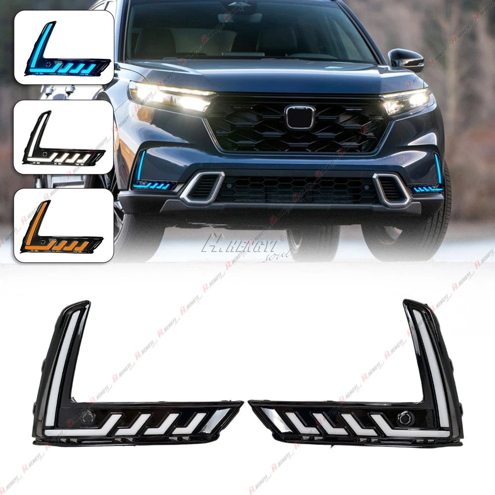 Dynamic LED DRL Fog Light Turn Signal Lamp for Honda CRV (2023–2026)