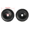 2pcs 6" Wheel Tire Rim Assembly for Go Kart Drift Trike ATV Quad Bike
