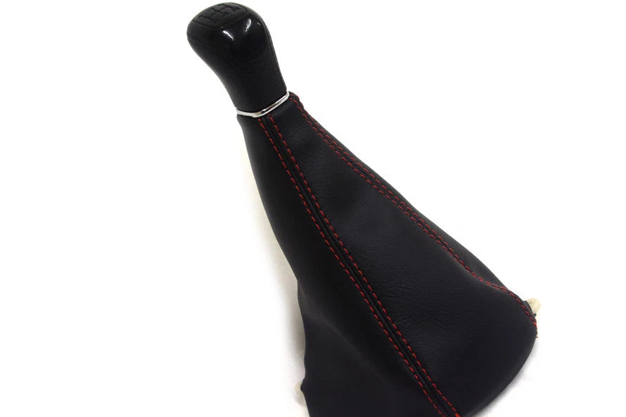 Manual Shift Boot Cover for Honda Civic (1998–2002) Black Red Stitch