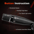 Turn Signal Dimmer Wiper Switch for Dodge Ram 1500 2500 3500 (2009–2023) 56046114AD