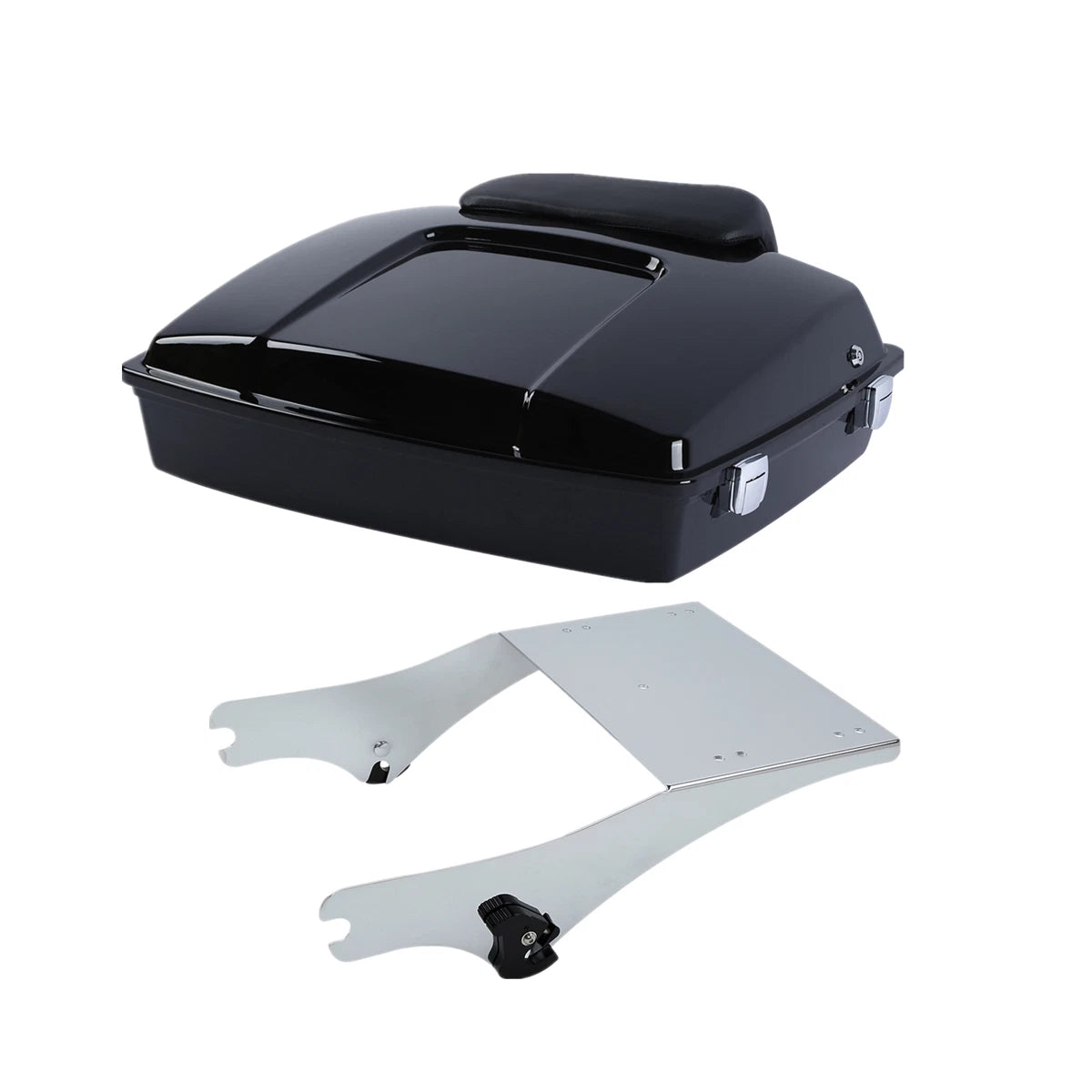 Razor Trunk Backrest Pad Mount Rack for Harley Touring (1997–2008)