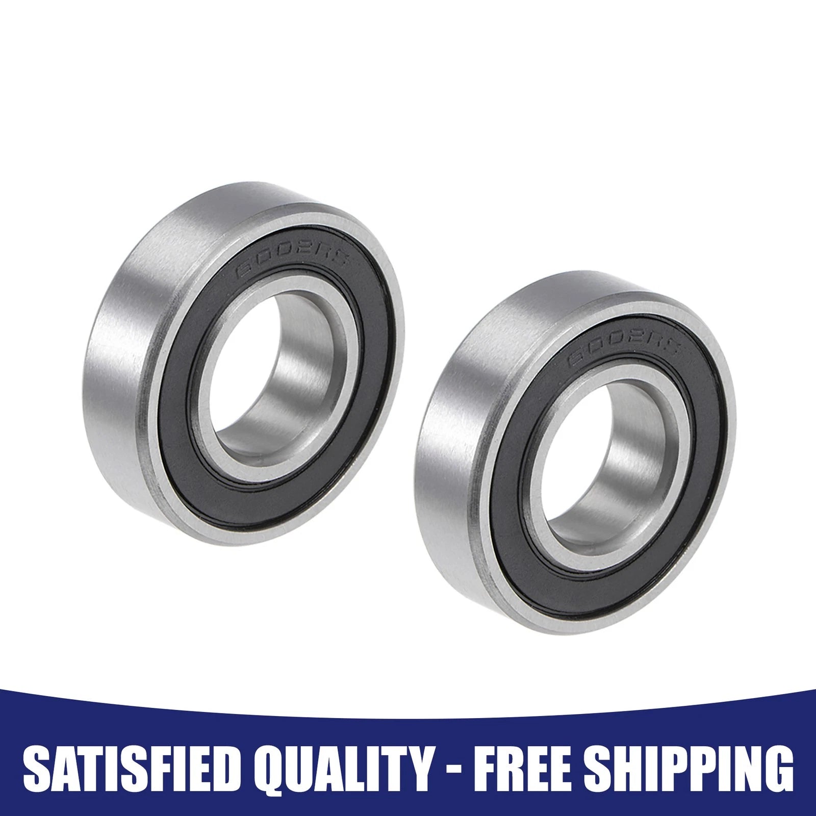 Set of 2 6002-2RS Ball Bearings for Various Models (15x32x9mm)