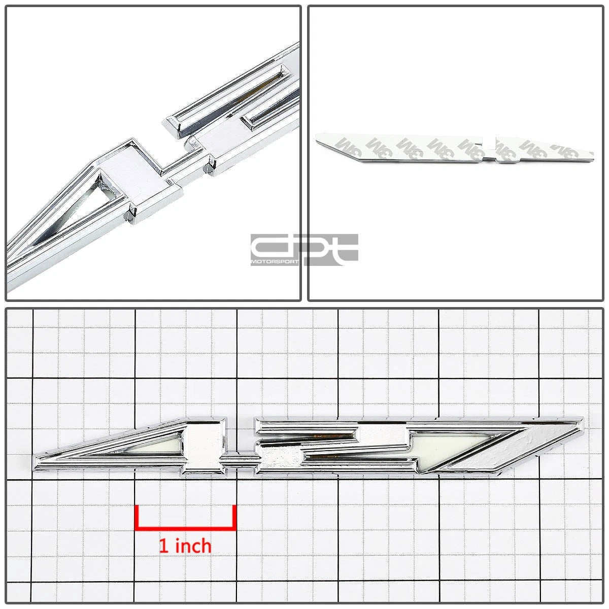 Chrome Fender Emblem Badge Decal for 427 CID