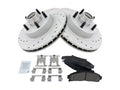 Front Brake Pad and Rotor Kit for Mazda B2500 (1999) XJ411ZT