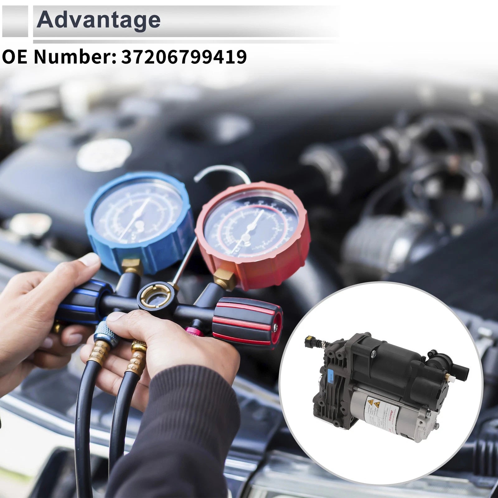 Air Suspension Compressor for BMW X5 (2007–2013) No. 37206799419