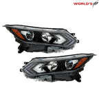 Pair Headlights for Nissan Rogue (2020–2022) Halogen with LED