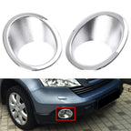 2X Front Fog Light Lamp Cover Trim for Honda CR-V (2007–2009) Chrome