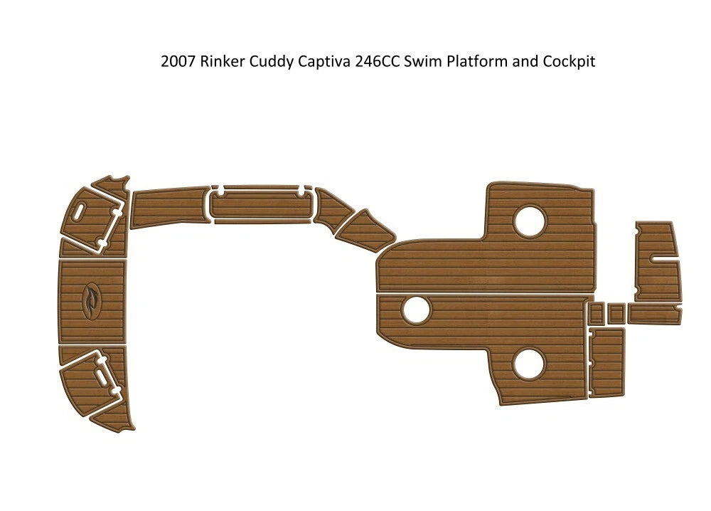 EVA Foam Floor Pad for Rinker Cuddy Captiva 246CC (2007)