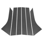 Set of 6 Door Pillar Window Trim for Ford Focus (2008–2011) Carbon Fiber