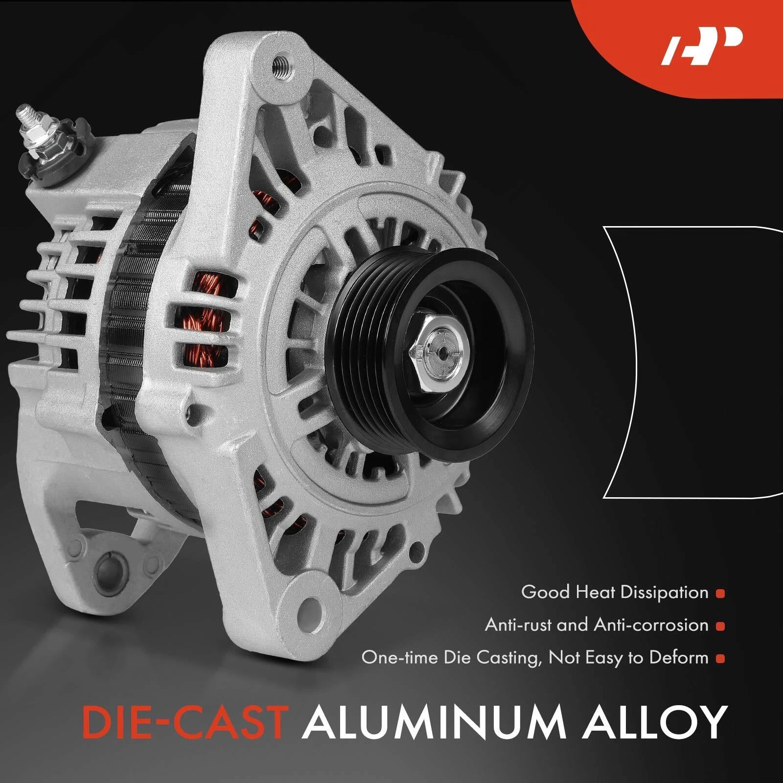 Alternator for Nissan Sentra (2000–2001) 100A 2.0L 12V 6-Groove