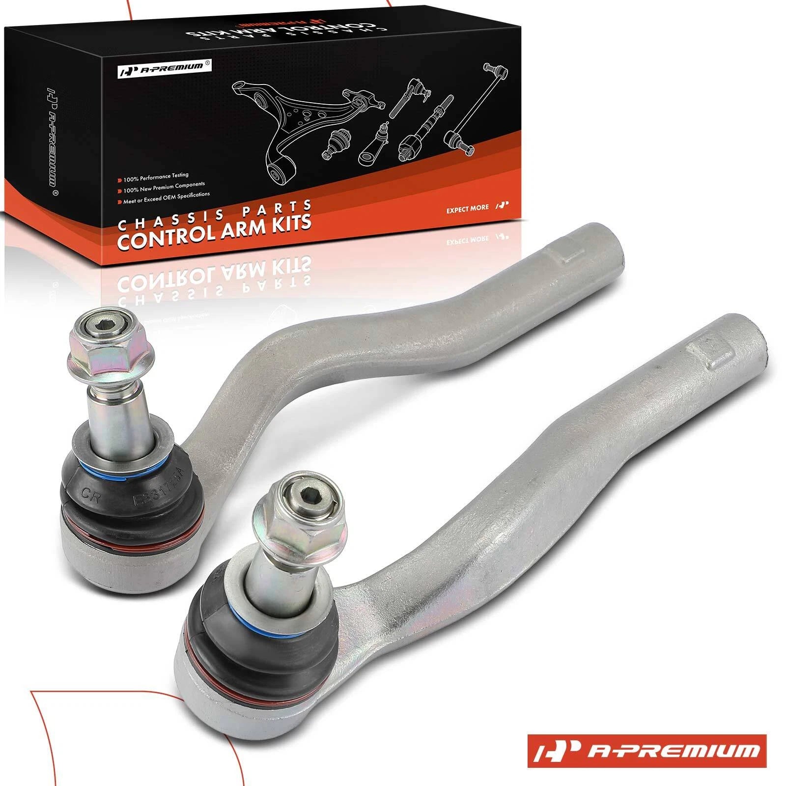 2X Front Outer Tie Rod Ends for Mercedes-Benz E-Class (2010–2016)