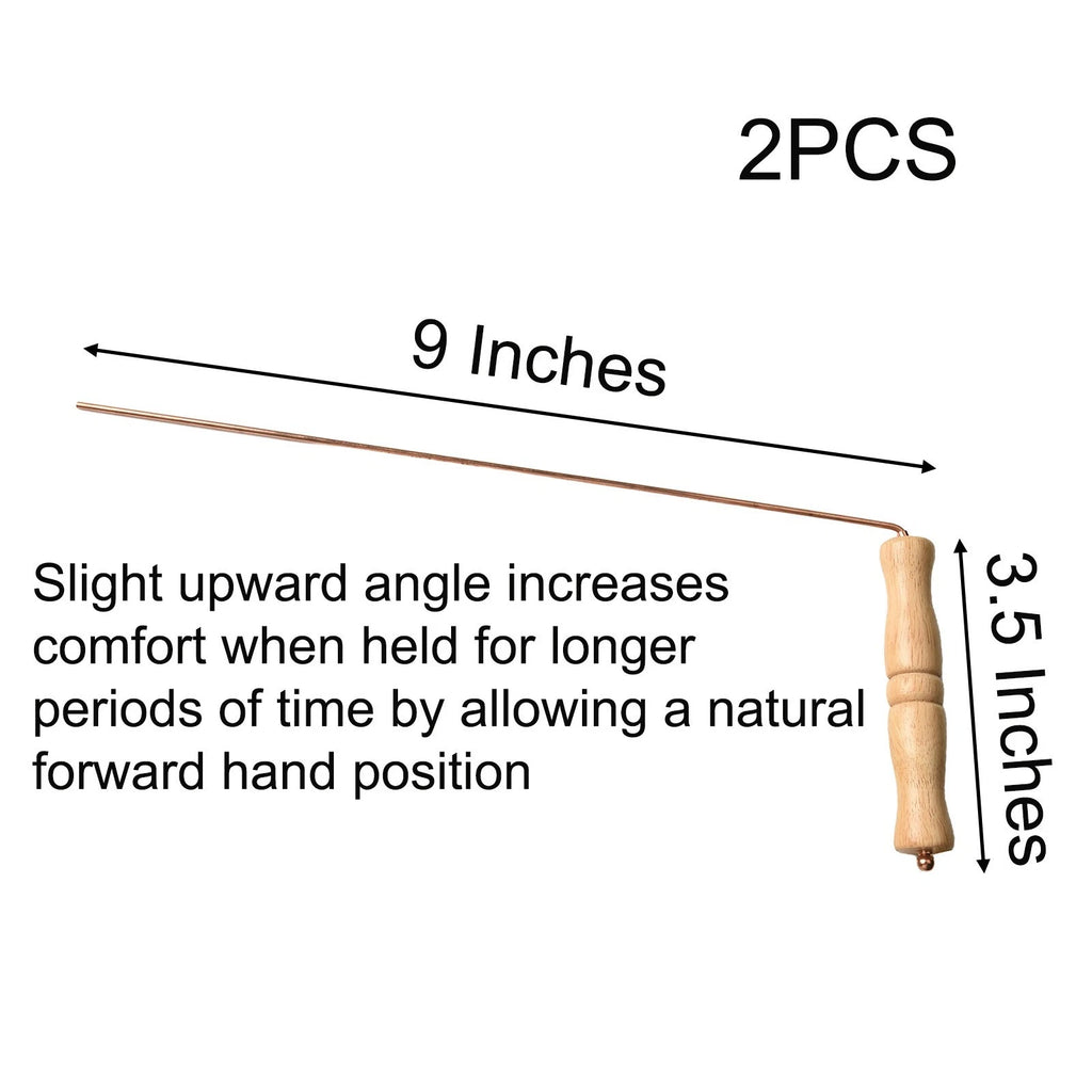 Copper dowsing tools for locating water sources and rare earth materials