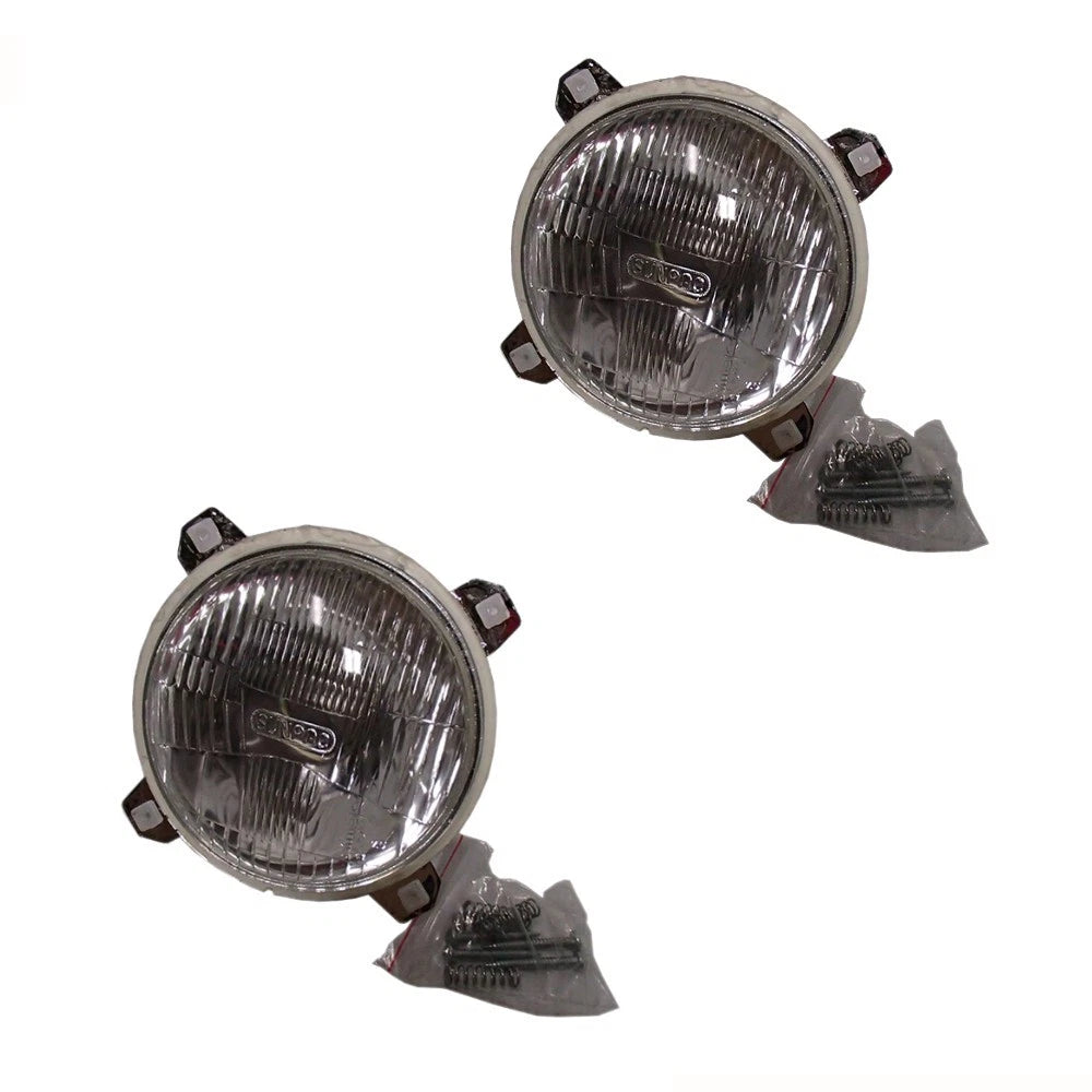 Set of 2 LH/RH Headlights E4NN13K005FA 83959698 for Ford/New Holland Tractors