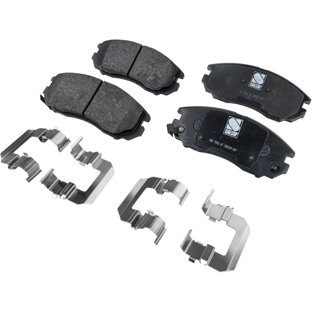 Set of 4 NAO Brake Pads for Hyundai Tiburon (2004–2008)