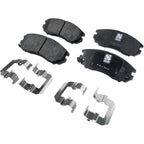 Set of 4 NAO Brake Pads for Hyundai Tiburon (2004–2008)