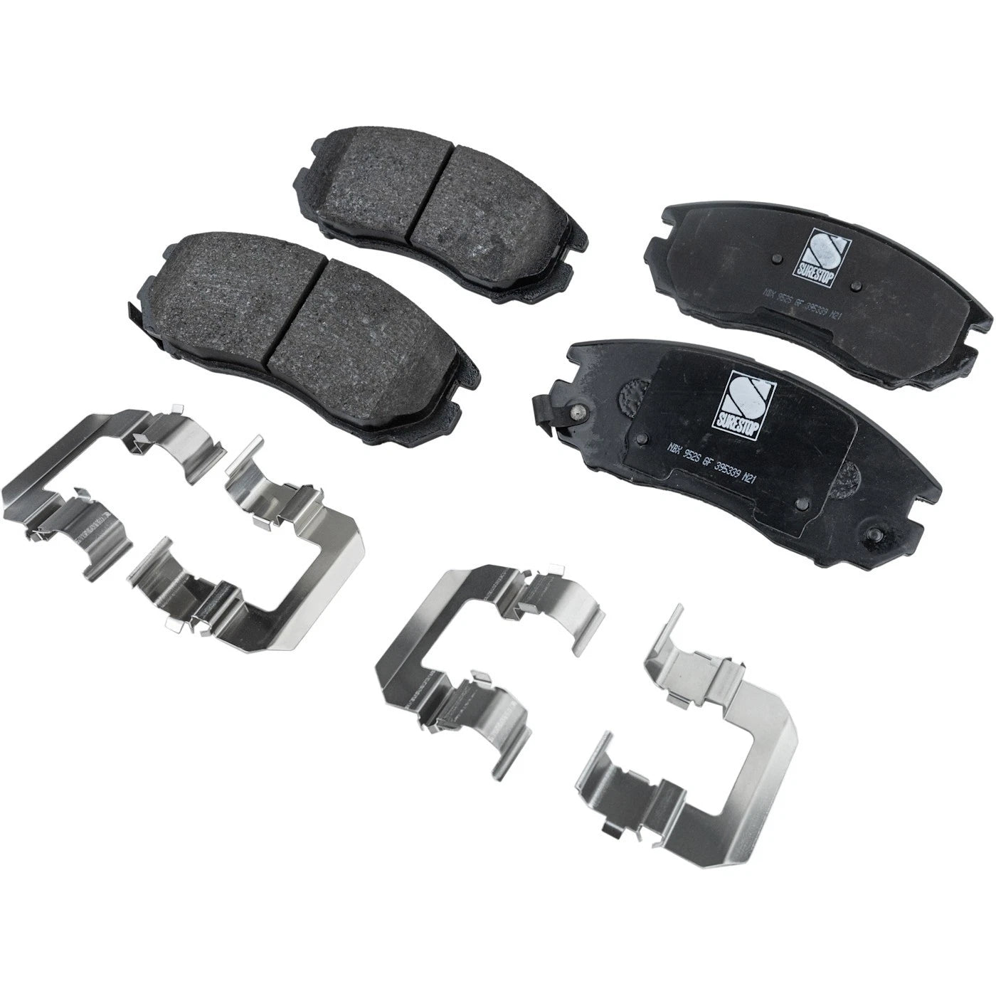Set of 4 NAO Brake Pads for Hyundai Tiburon (2004–2008)