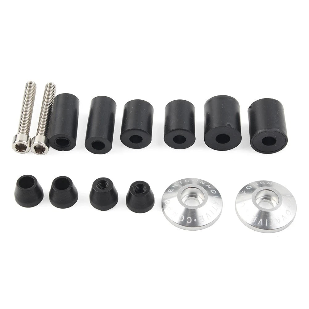 CNC 7/8" Handle Bar End Weights for Dirt Bike (Universal) - Silver