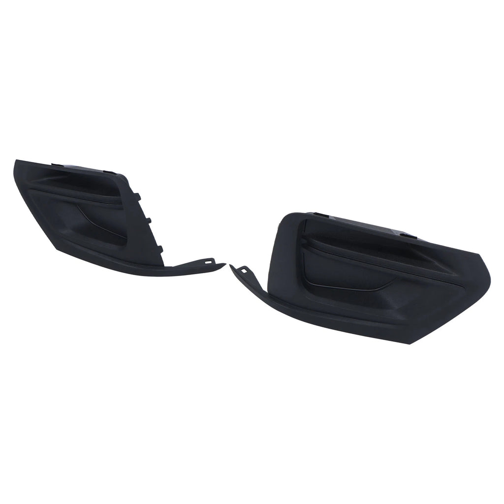 Fog Lamp Cover Pair for Chevrolet Traverse (2018–2021) Black Bezel