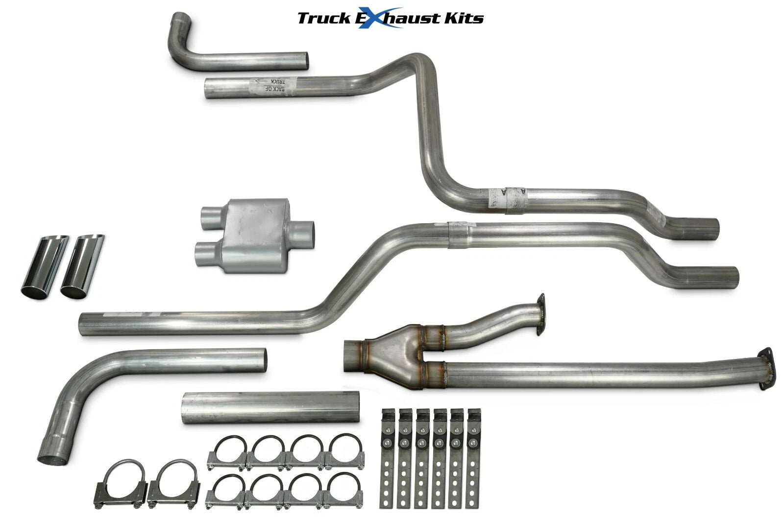 2.5" Dual Exhaust Kit for Toyota Tundra (2014–2021) - Chrome Tip