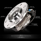 Front Left/Right Wheel Bearing & Hub for Chevy GMC K1500 K2500 K3500 (1996–2000)