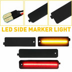 4X Smoke LED Front & Rear Side Marker Lights for Pontiac Trans Am Firebird (1998–2002)