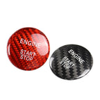 Carbon Fiber Engine Start Stop Button Cover for Mercedes A B C E GLE GLC CLA (2013–2023)