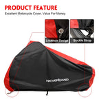 Waterproof Motorcycle Cover w/Lock-Hole for Harley Touring Road Glide
