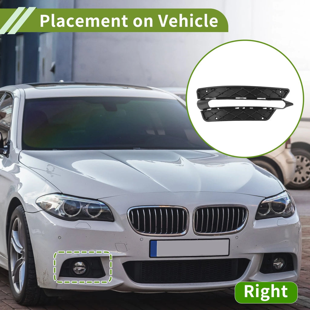 1 Pc Fog Light Grill for Mercedes-Benz C350 (2008–2015) No. 2048851453 Black
