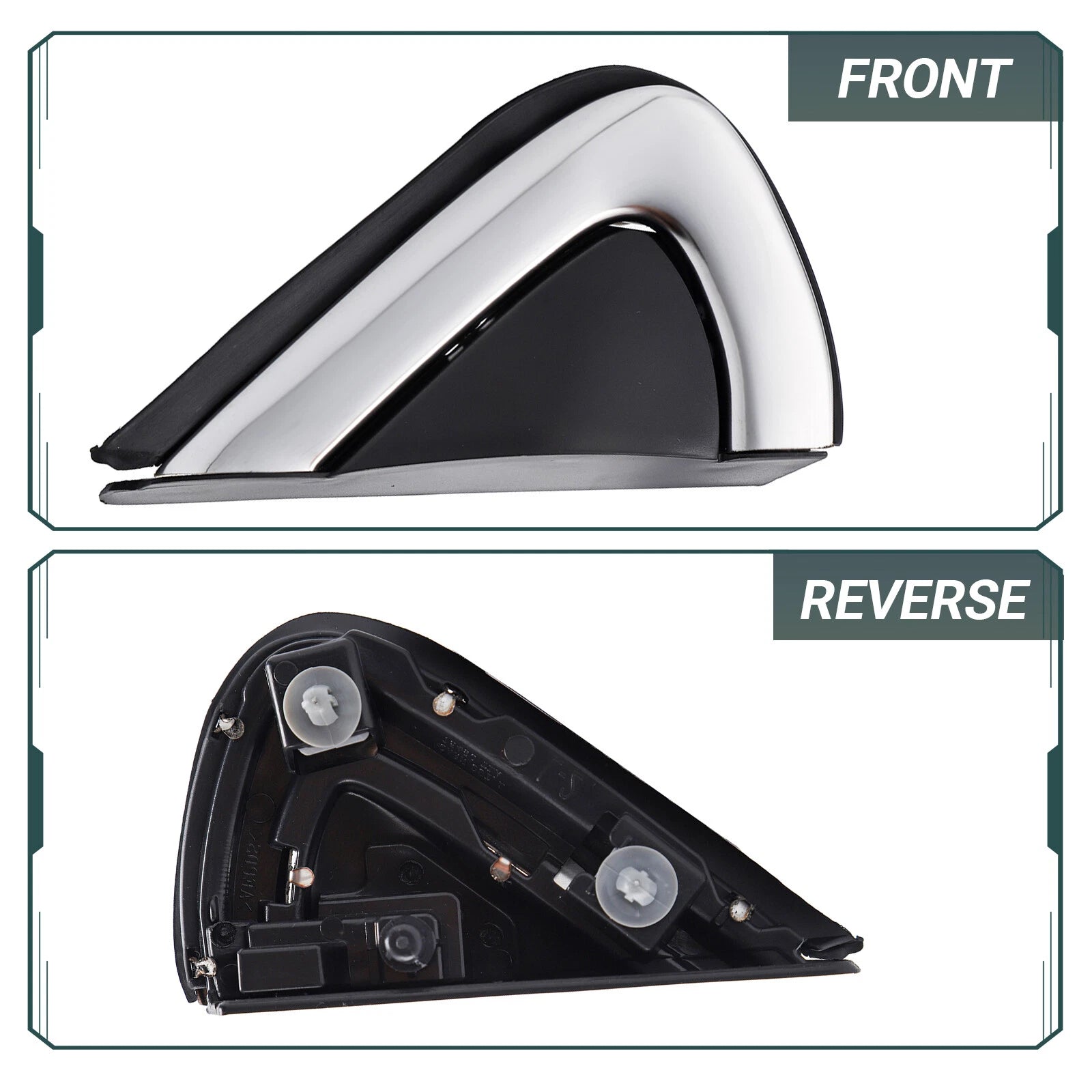 Right Passenger Mirror Side Corner Triangle Trim Fender for Honda CR-V (2017–2022)