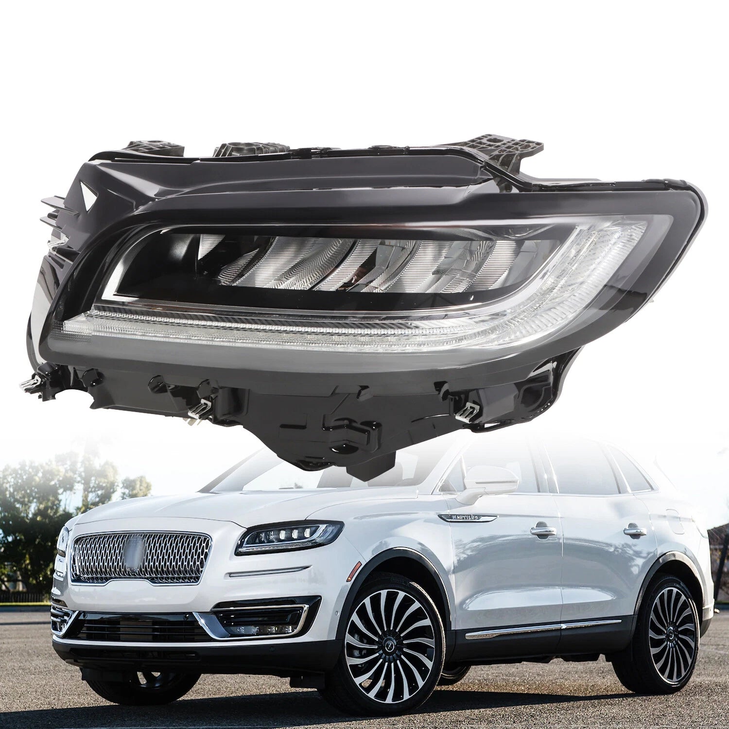LED Headlight Left Driver Side for Lincoln Nautilus (2019–2021)